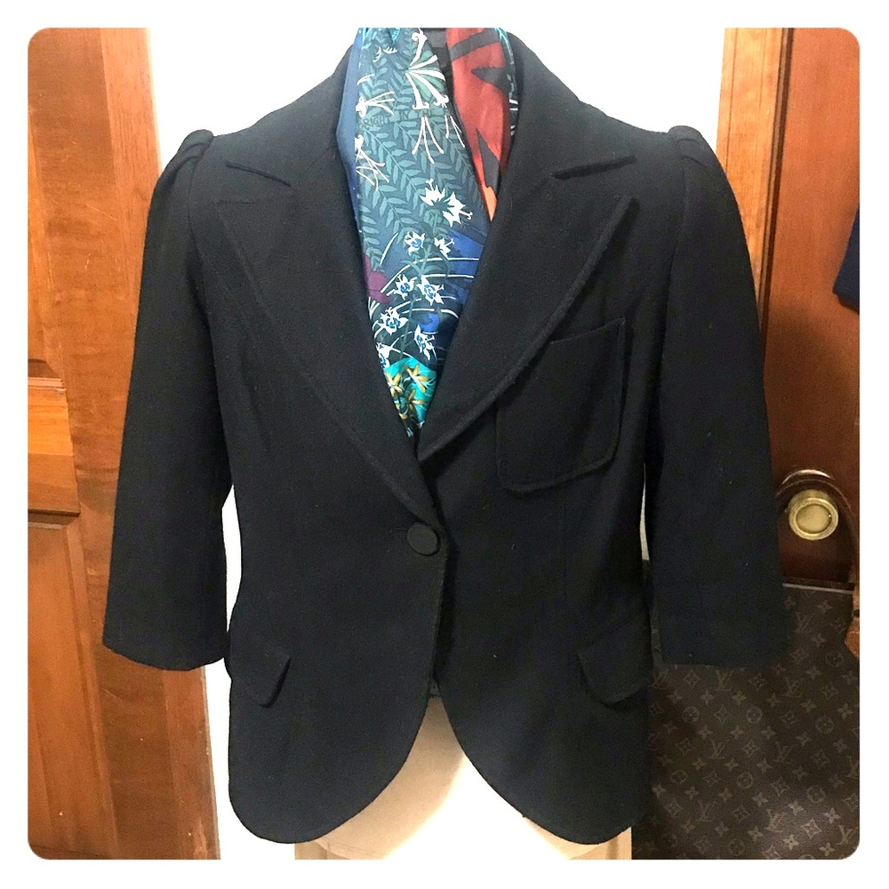 Black Wool Jacket - image 1